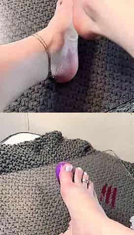 Tulip Xitsk Footjob With Dildo POV
