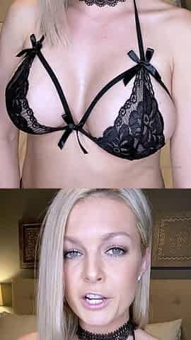 Horny big boobed fat chubby busty blonde