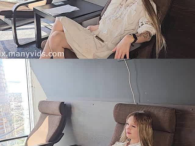 Moon Sey - eighteen y.o. cute teen slender blond facefuck deepthroat facial spunk flow