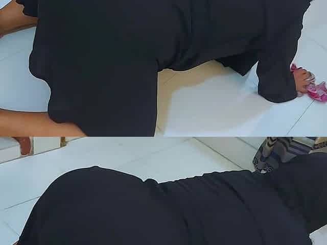 Stepmom Stuck Under Bed & Show Her Big Arab Muslim Ass to Get Anal Fucked From Saudi Kafeel
