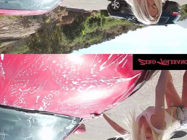 ZeroToleranceFilms - Super Sexy Golden-haired Adira Allure Washes Car & Gets Screwed