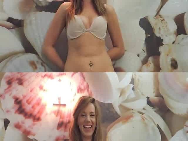 Cute redhead sucks a dick