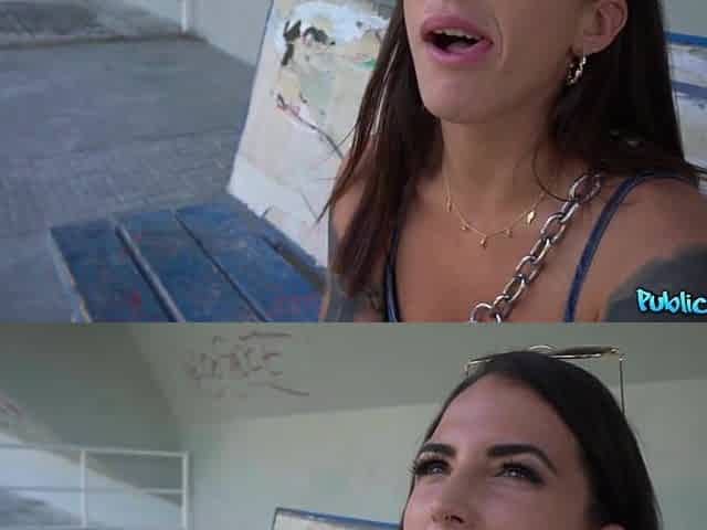 Look at these melons and that booty - Public Agent