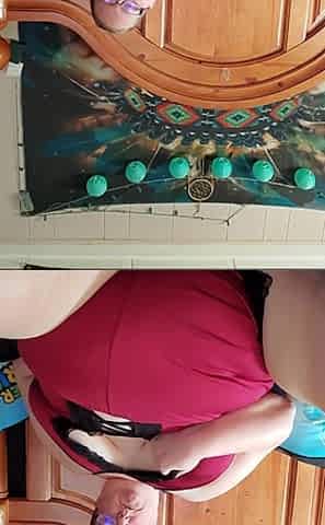 Masturbating with Dildo