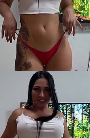 Busty Yoga MILF Fucked Hard on Couch, Cum on Belly and in Mouth