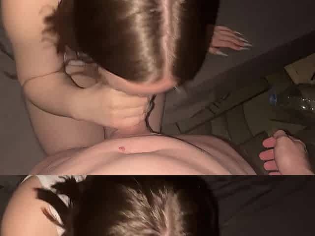 fellatio to stepdad in the centre of the night (Russian hotty)