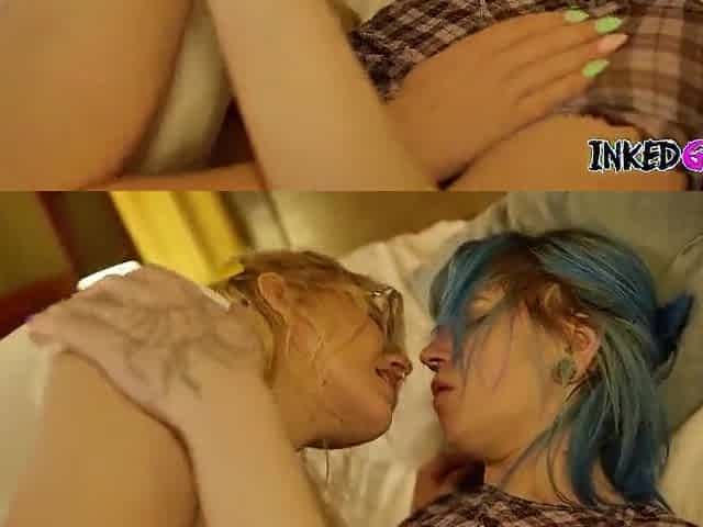 Inked Gurlz - A Alt Beauty with Tattoos is Banged Hard in the Booty in Trio