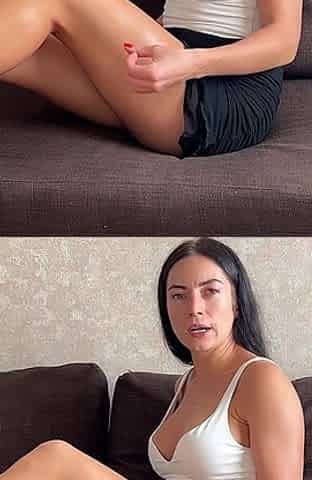 JOI for Oiled Bare Legs in Louboutins, Dirty Talk, Countdown
