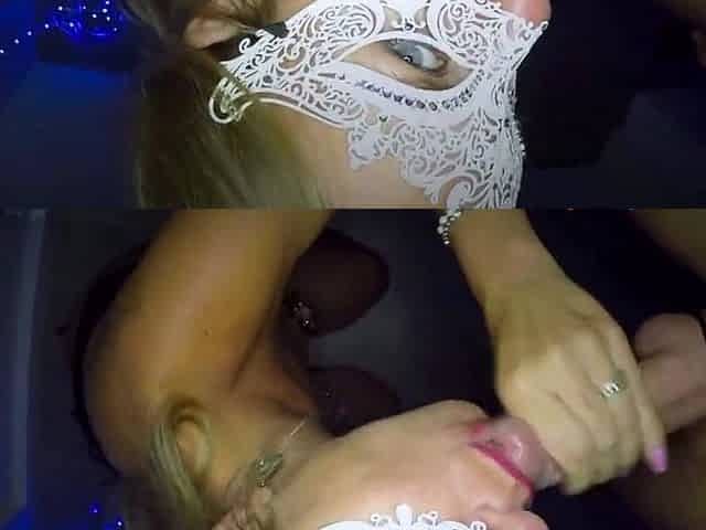 Blonde MILF Amateur Blowjob with Huge Cumshot