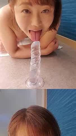 I Lick the Dildo. I Drench It with My Saliva.