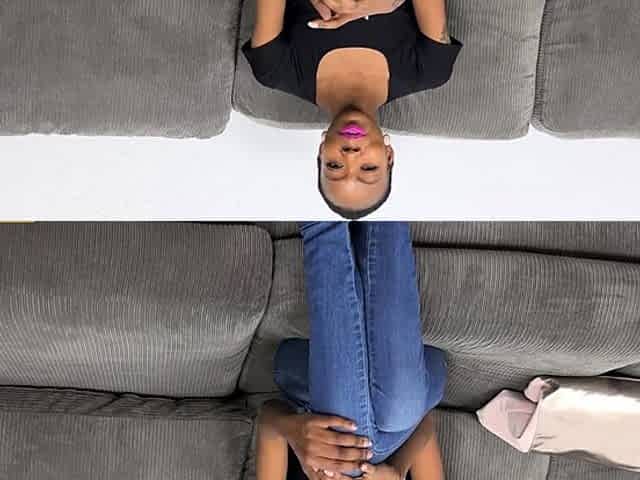 EBONY MILF cheating with her loyal husband
