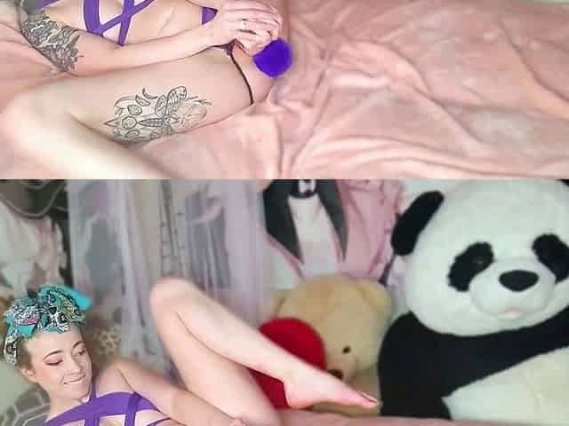 Cute blonde amateur webcam teen masturbating