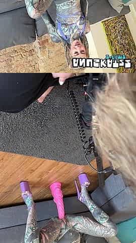 Bts of Anal Dap 3some with Two Huge Black Cocks and Tattooed Pornstar