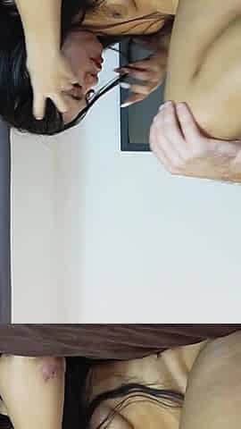 Part2/2 Chubby Asian Loves Stranger's Big Cock Gets Facial
