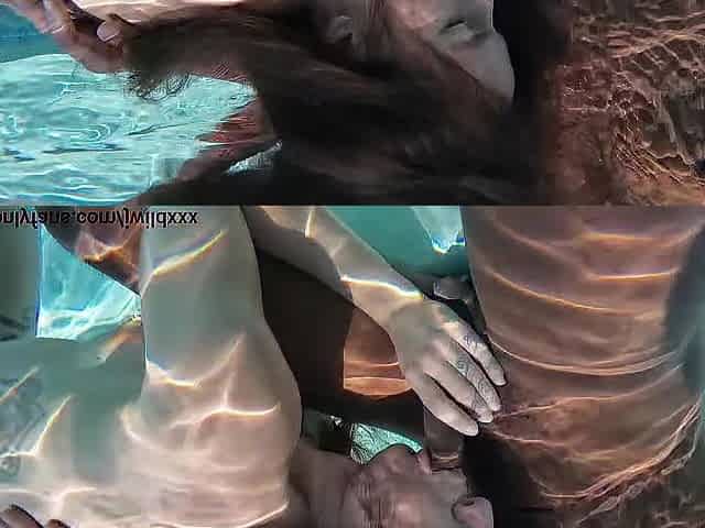 Neighbors share their pool guys Huge ebony dong