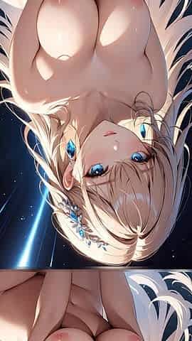 Dreamlight Gaze: a Beautiful Young Woman with Luminous Eyes