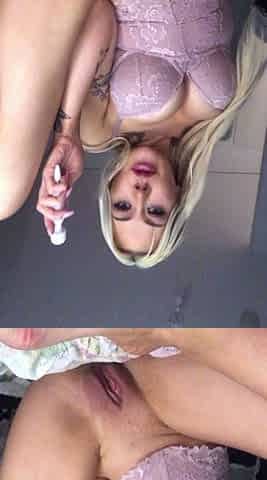 Hot Blonde Babe Solo Masturbation