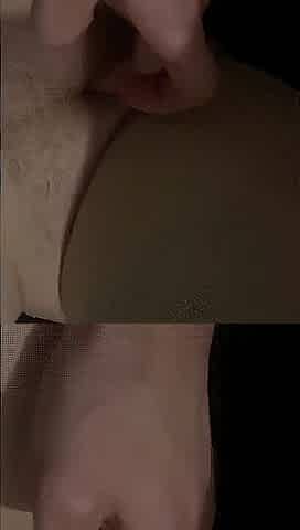 I play with hannah then get a footjob and cum over her feet