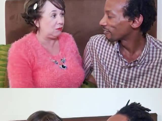 horny british granny in nylon fucked by bbc
