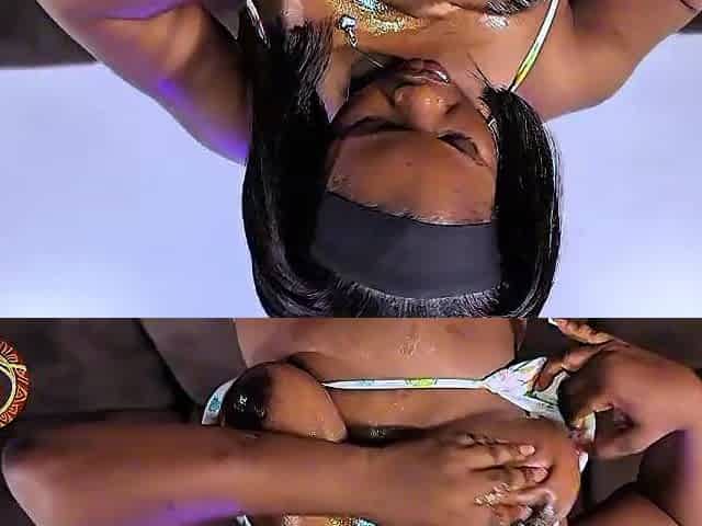 Nigerain pornstar Large Butty slashed by Gaintcock