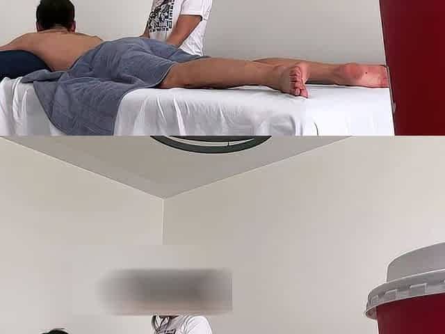 Amateur Handjob massage with oil