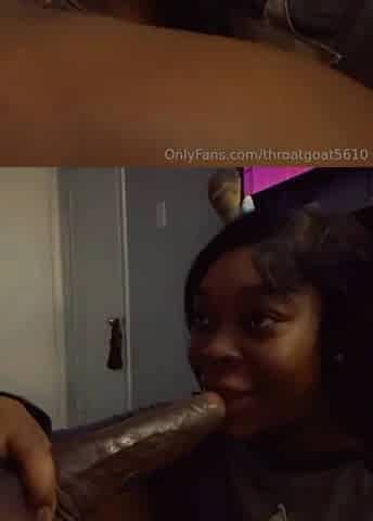 Ebony BBW Gets On