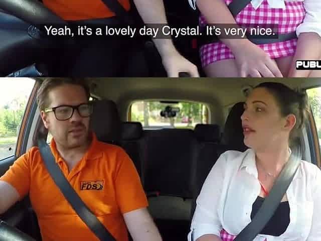 Car Instructor Fucks Brunette Bbw In Wet Pussy In Car