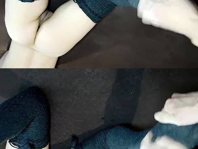 Tickling mother I'd like to fuck's Feet in Gray Nylons ~DirtyFamily~