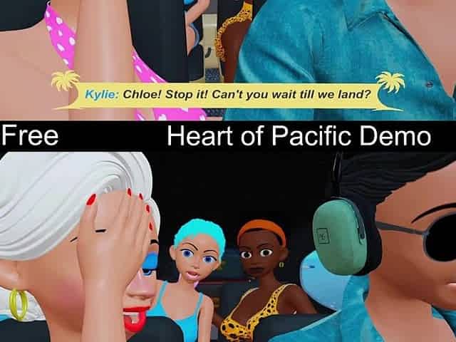 Heart of Pacific Demo (Free Steam Demo Game) Visual Novel, Raunchy Content, Nudity, Aged, NSFW, Romance, CG