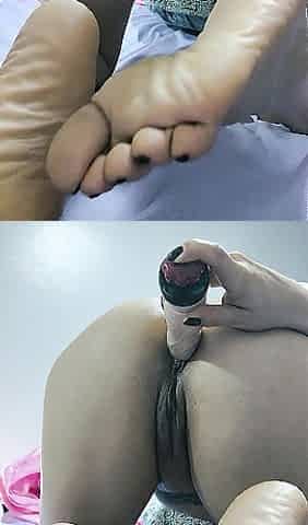 Pareja Amateur preparandose para un sexo anal con una polla cabezona