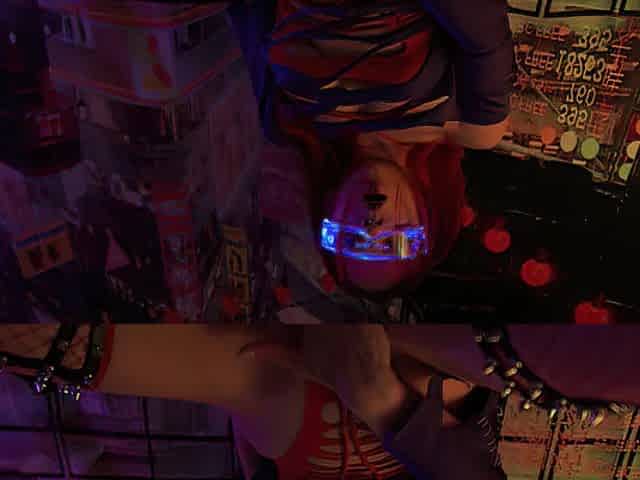 Cyberpunk beauty ride on your jock
