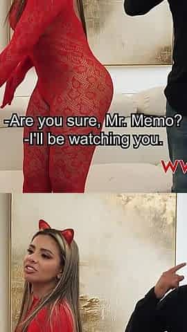 She Fulfills Her Fantasy with a Jacked Guy. Malena Doll