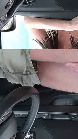 A Girl Caught Me Jerking off in the Car and Help Me Cum 4K. Ep 22204