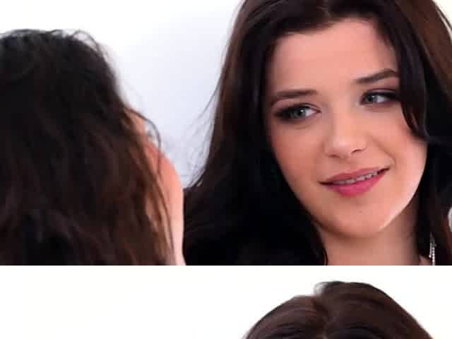 Fetish brunette lesbian licks and fingers sweet pussy
