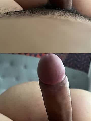 See my attractive guy cum all over this large chubby booty
