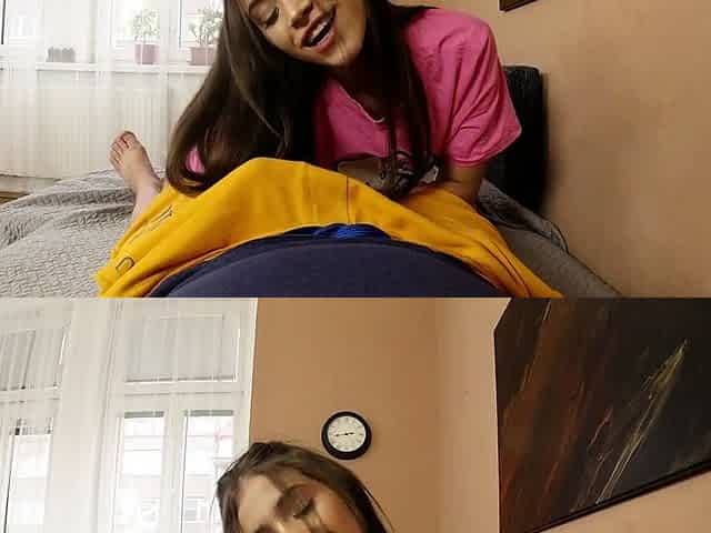 Amazing sexy brunette lady gets fucked hard