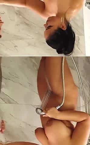 Busty and Hair Pussy Sofia Wetting My Dress and We Get Huge Orgasms in the Shower Video 10:25 Minutes