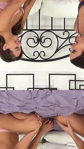 Dillion and Sara Get Naughty with Their Feet Sucking Their Toes and Getting Their Pussies Wet