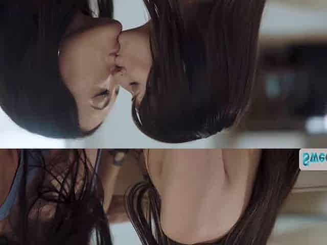 Watch this lesbian stepsis lick each others pussy