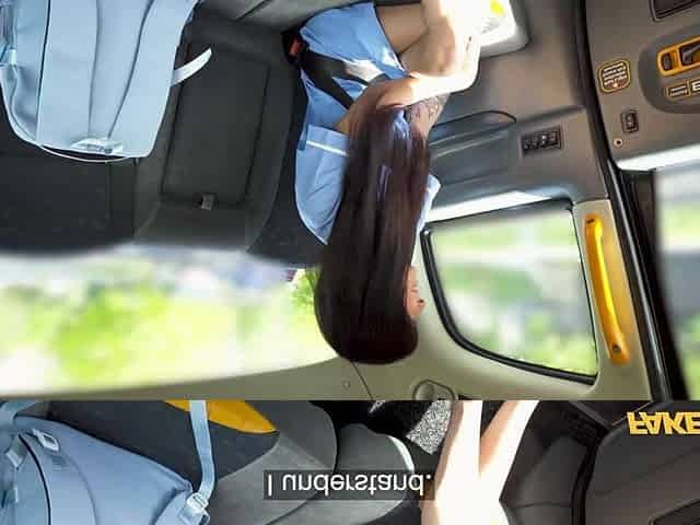 Nurse in my taxi inspects my wang - Fake Taxi