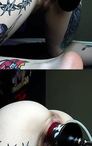 Pink pussy and ass kinky solo toy fun