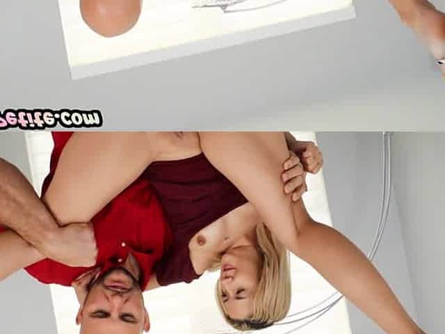 Cockhungry blonde babe gets pussypounded