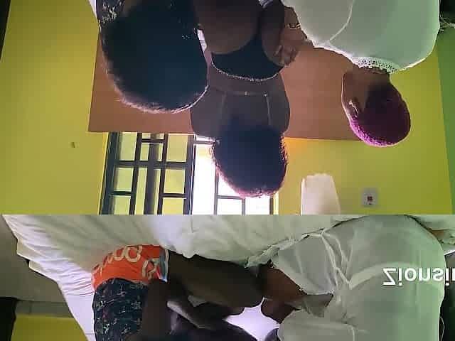 Hawt Afro Lesbo Three-some Pont of time