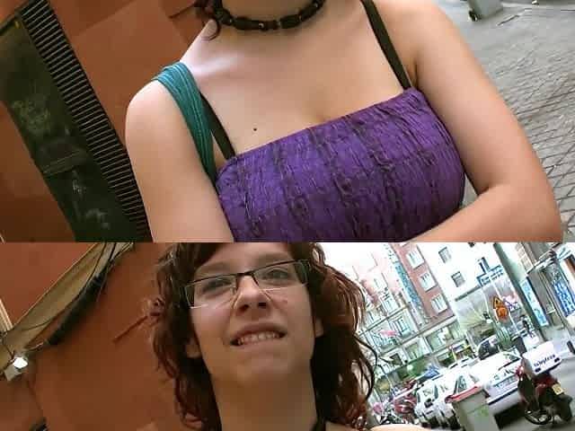 Busty Redhead Teen 18+ Nerd Picked Up And Fucked