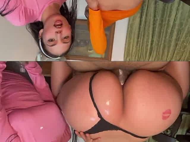 My Stepsister and I Try My Boyfriend's Cock in Our Asses - Jennifer Play & Louis Girl 69