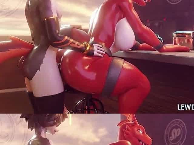 Guilmon With Biggest Butt Pounded By Fur Femboy