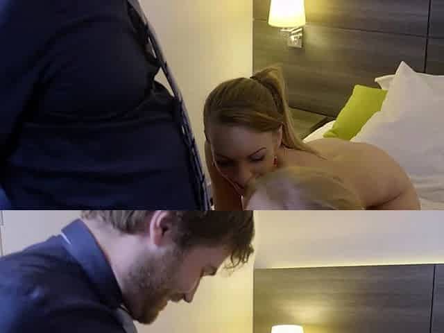Blonde Laura Crystal with big boobs