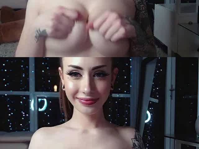 Beautiful brunette with big boobs jerk off instrucions