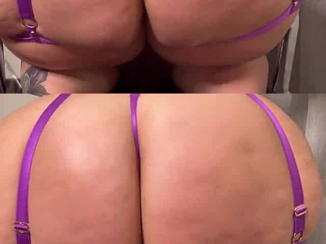 Alluring gets 2 large bbc for kewl pawg butt