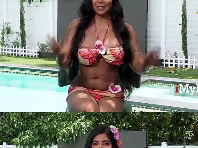 Lalin girl mother I'd like to fuck Dishes On Wild Adventures Then Dives Into Pool Pleasure